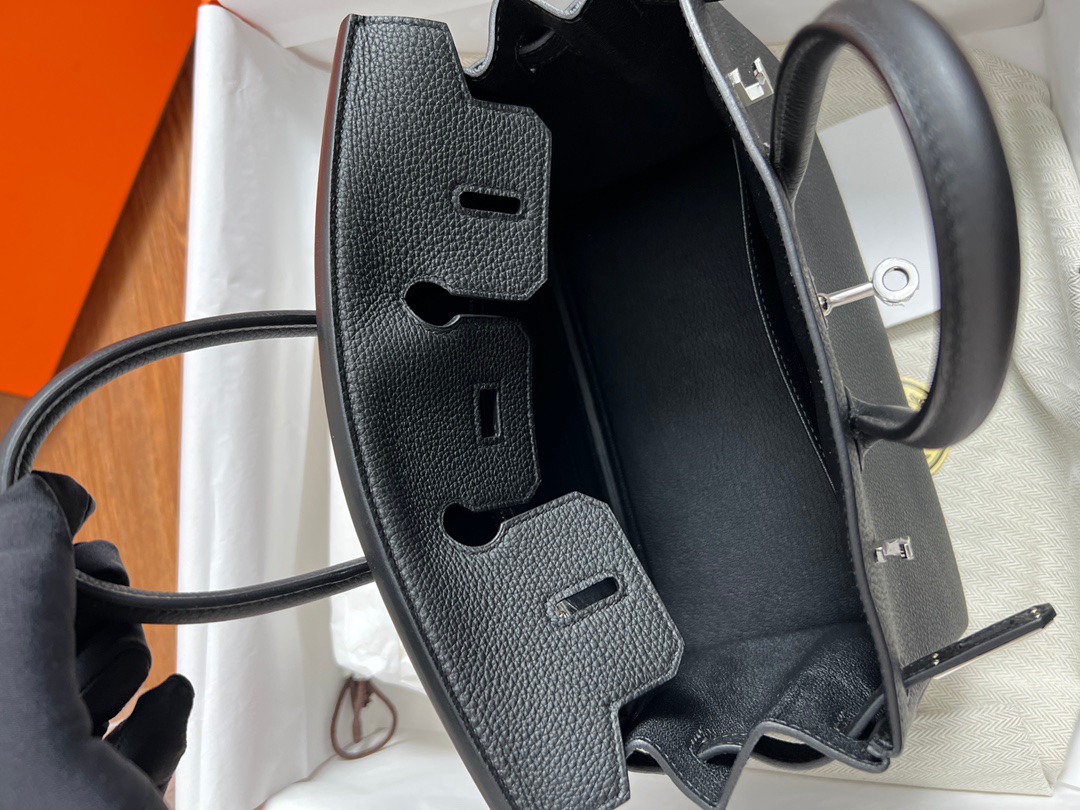 Birkin25 黑色銀扣_8