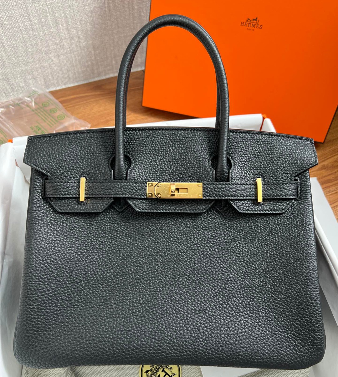 Birkin30 黑色金扣_1