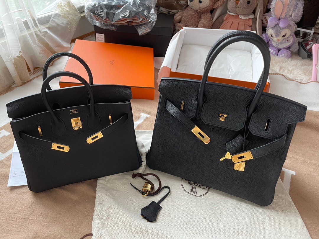 Birkin30 黑色金扣_10