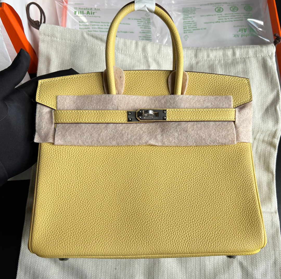 Birkin25積雨雲灰金扣_1