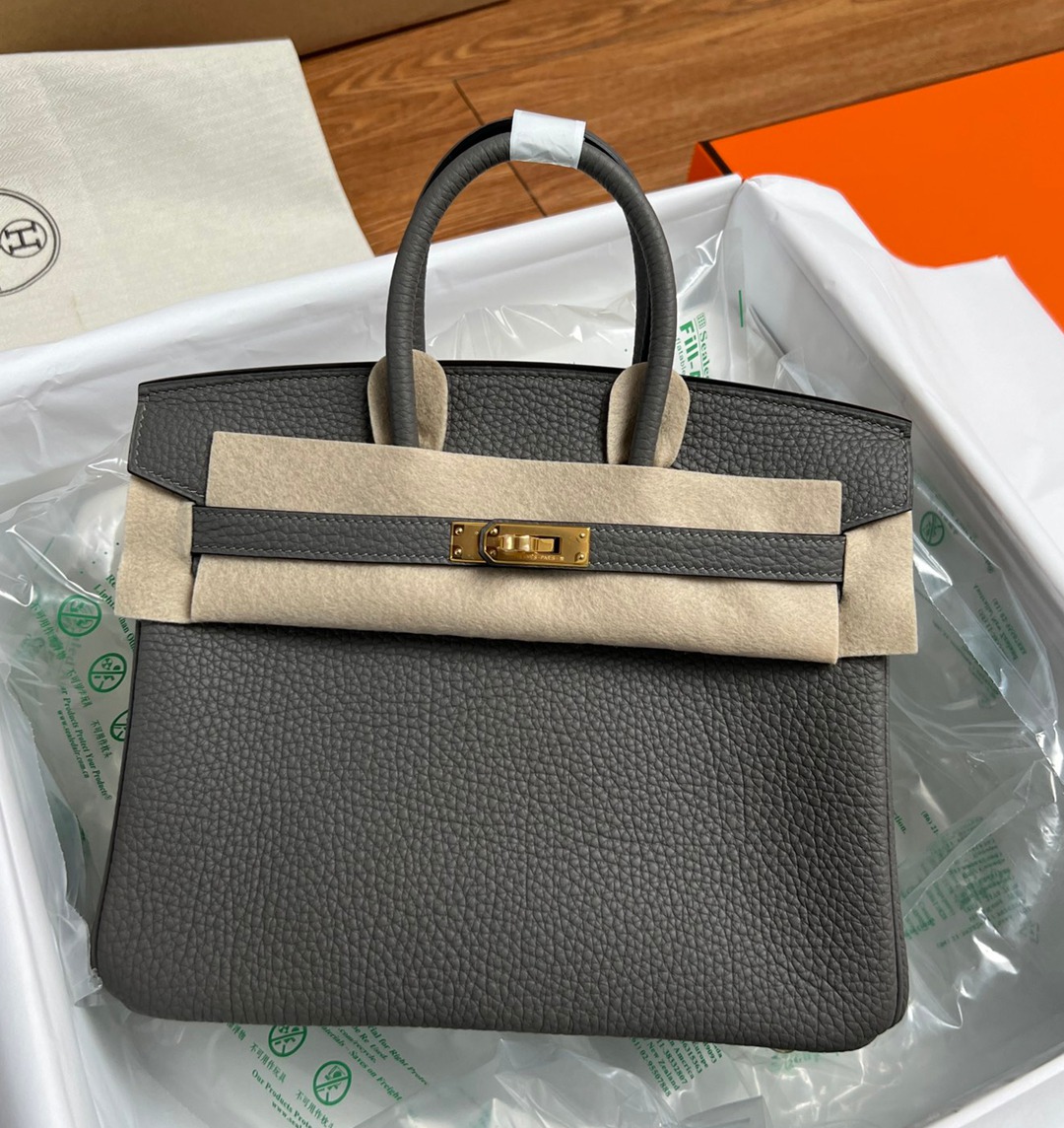Birkin25 小雞黃銀扣 Togo皮_1