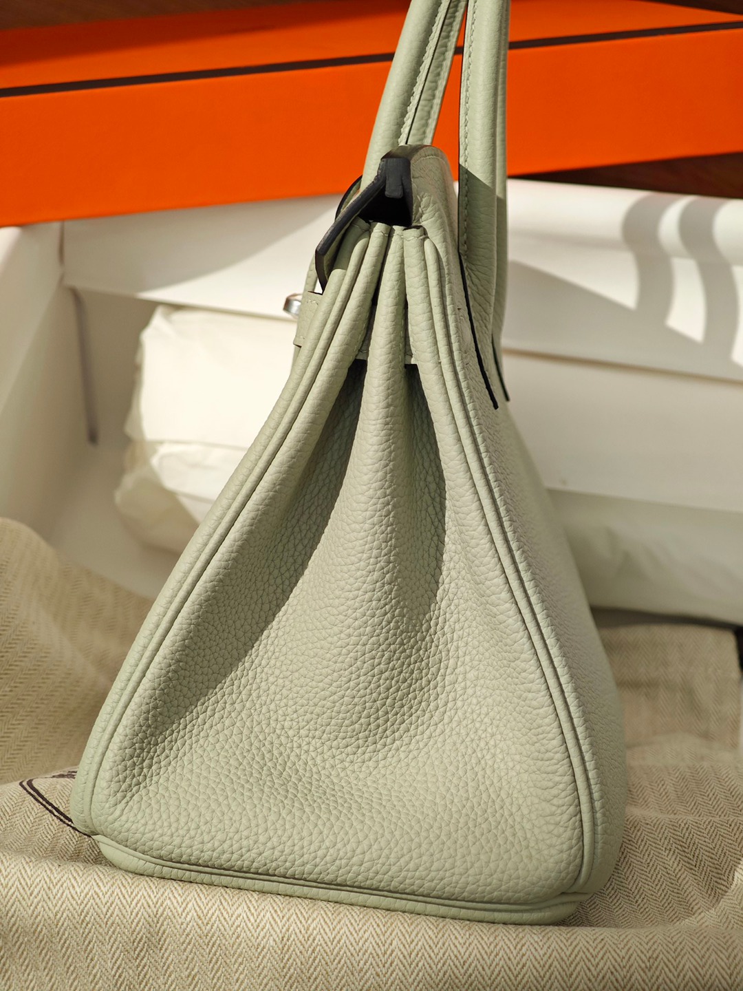 Birkin25 水晶灰銀扣 Togo皮_14