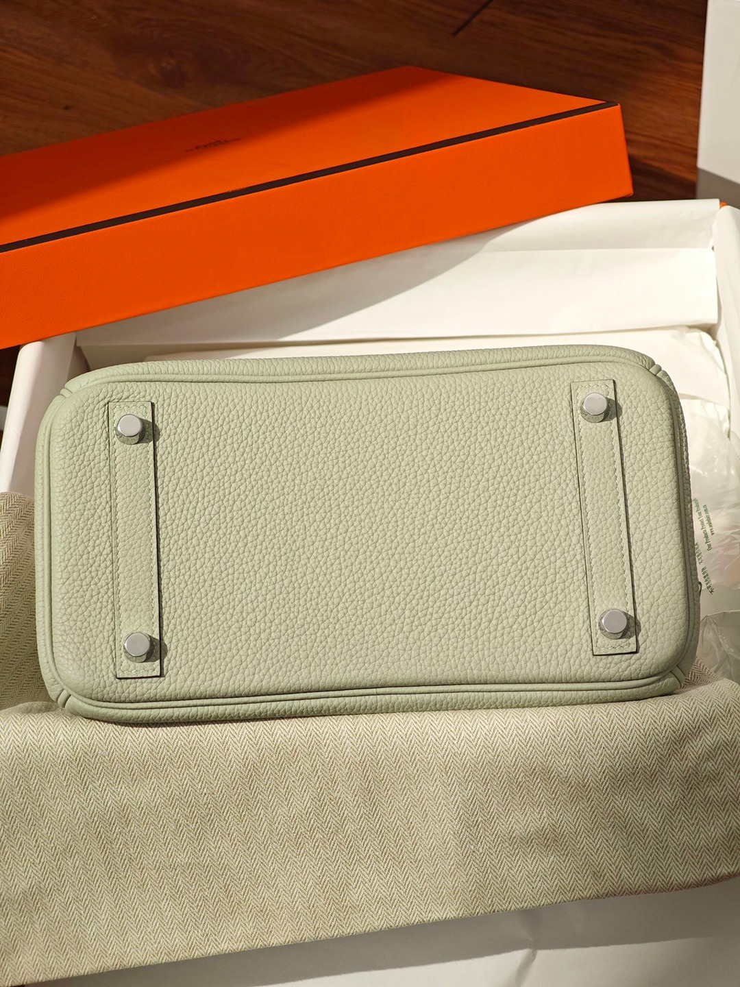 Birkin25 水晶灰銀扣 Togo皮_6