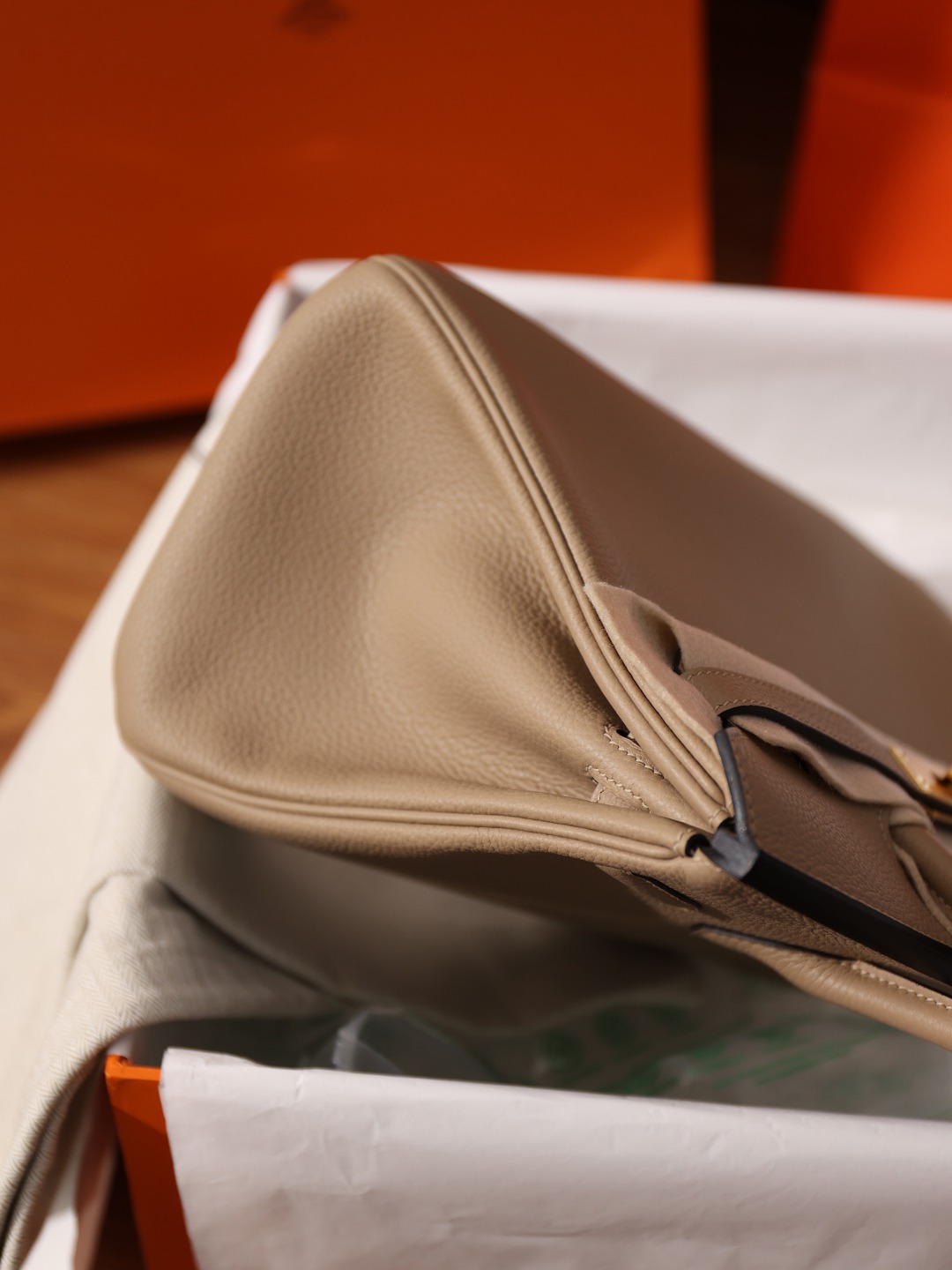 Birkin30 風衣灰金扣 Togo皮_14