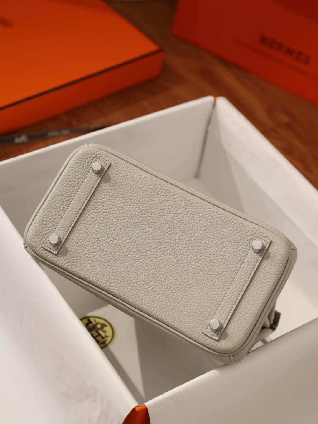 Birkin25鱷魚配灰色銀扣_7